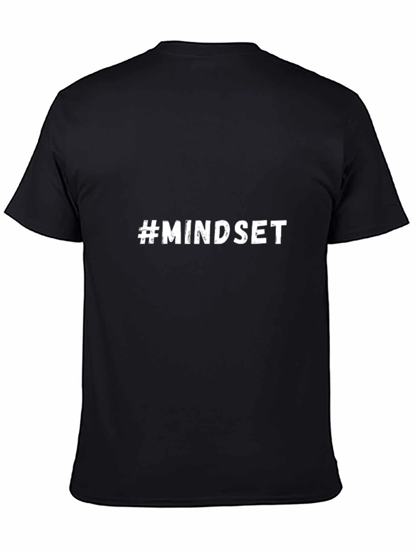 #Mindset Mens Black Cotton Graphic Tee