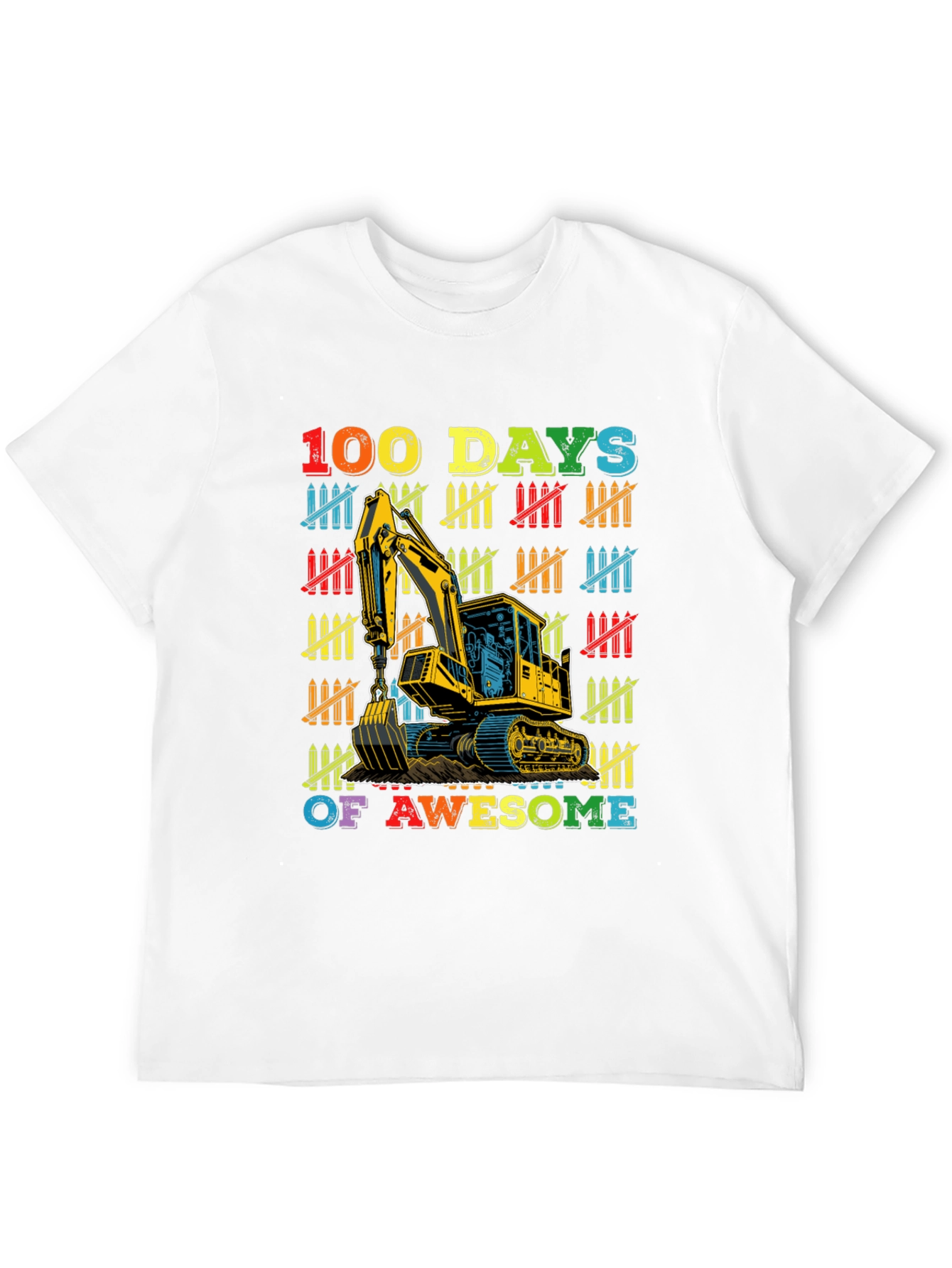 100 Days of Awesome Excavator T-Shirt