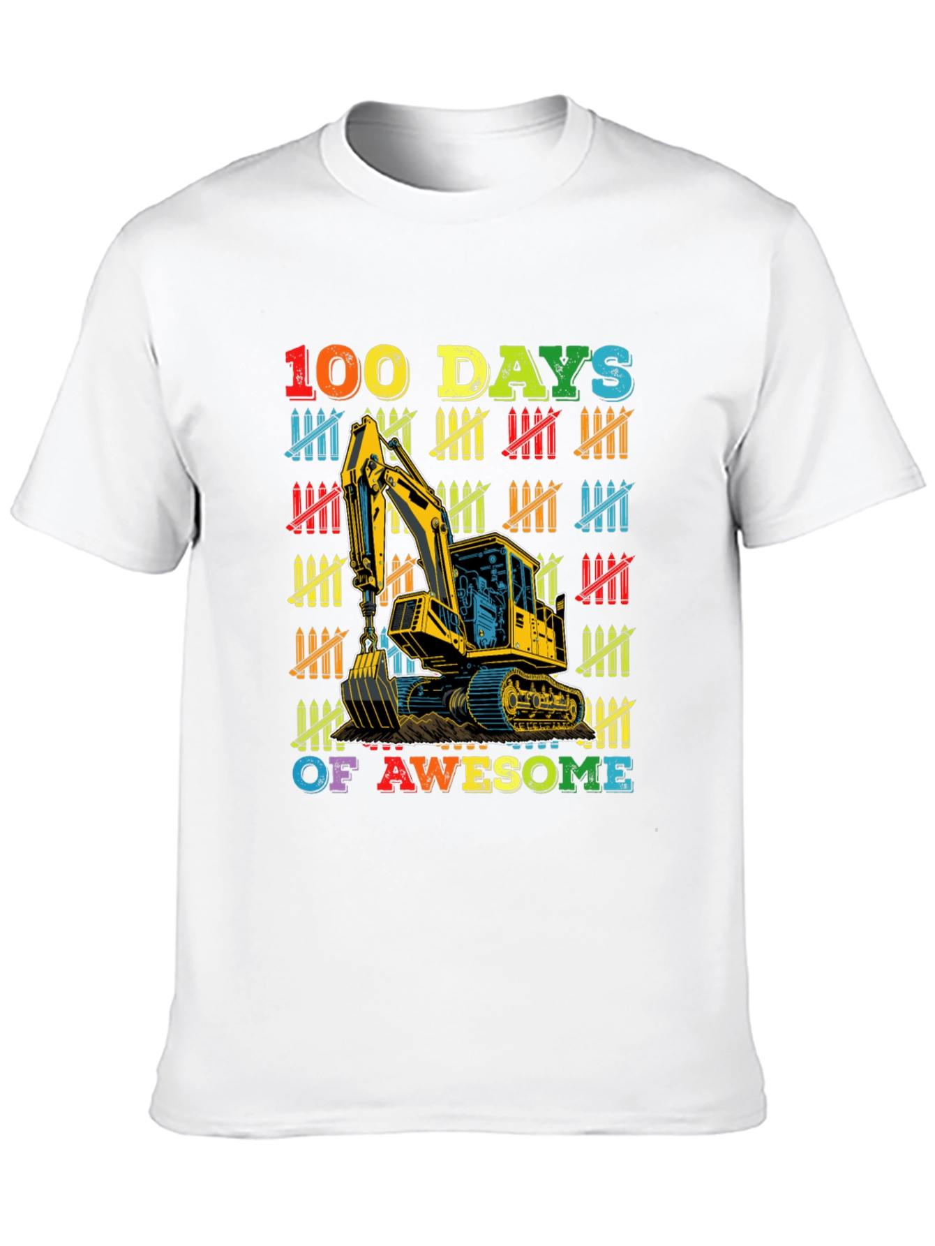 100 Days of Awesome Excavator T-Shirt