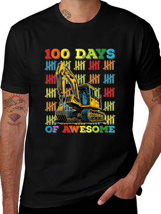 100 Days of Awesome Excavator T-Shirt