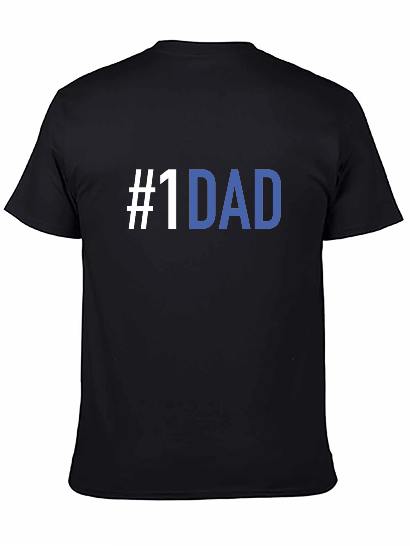 #1 Dad T-Shirt - Black Crew Neck