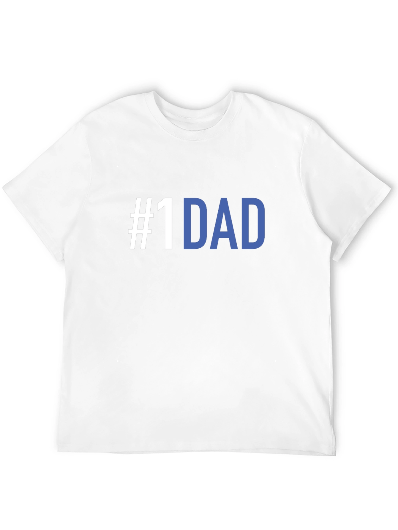 #1 Dad T-Shirt - Black Crew Neck