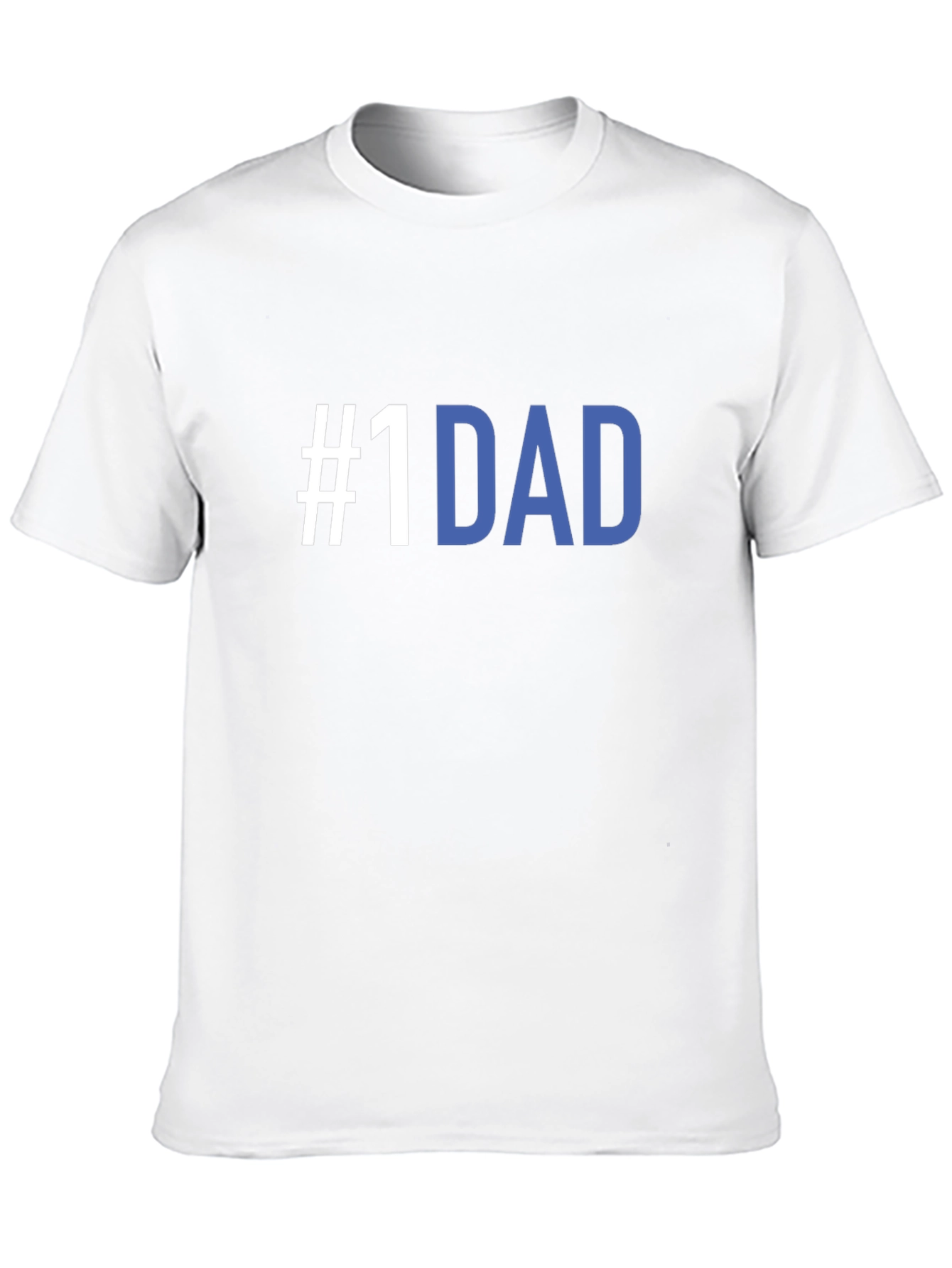 #1 Dad T-Shirt - Black Crew Neck