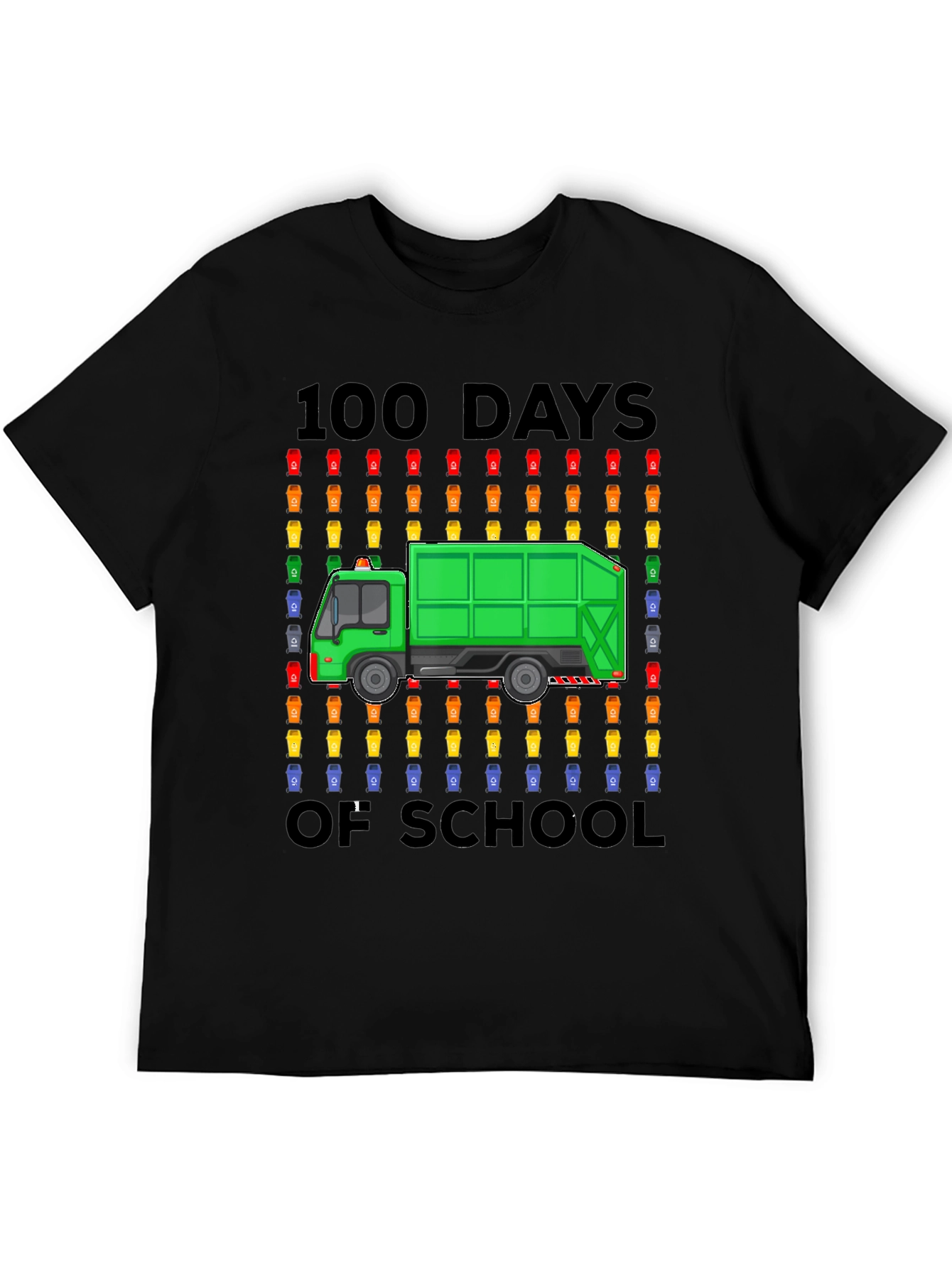 100 Days of School Garbage Truck T-Shirt