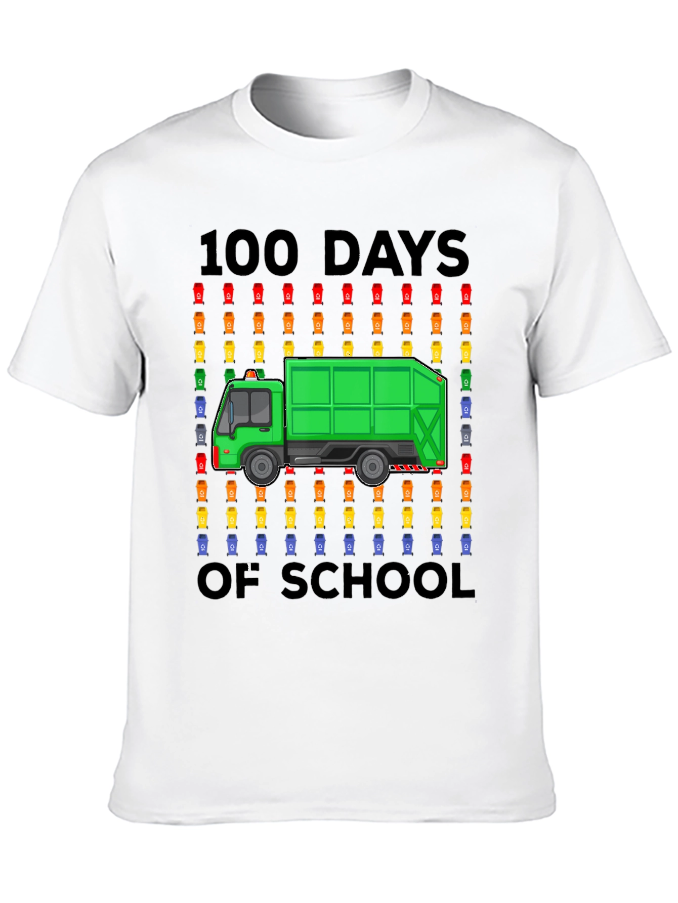 100 Days of School Garbage Truck T-Shirt