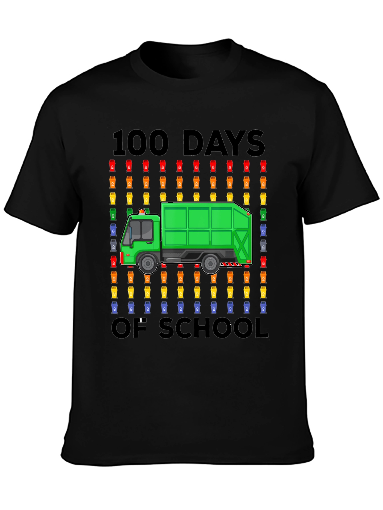 100 Days of School Garbage Truck T-Shirt