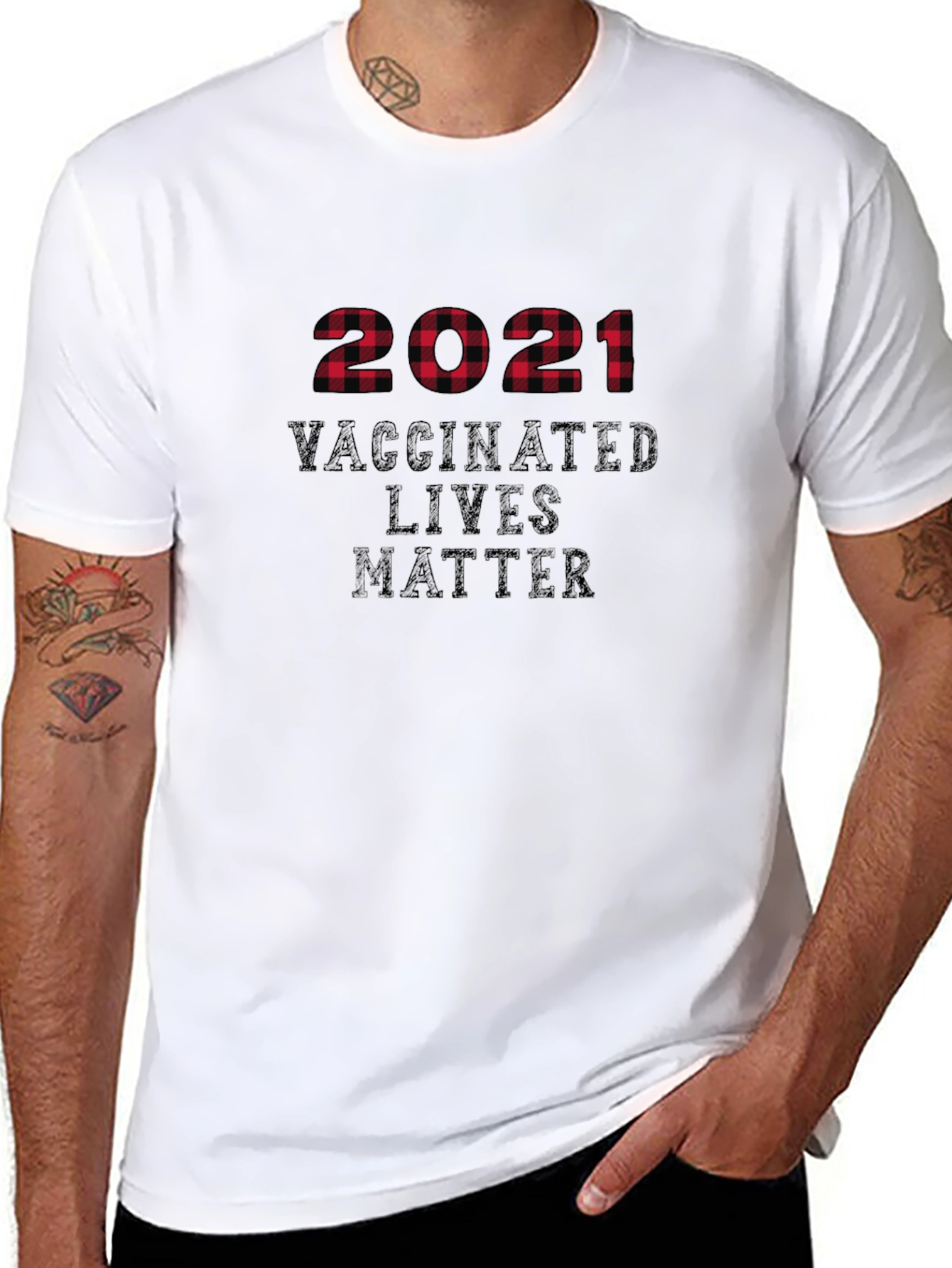 2021 Vaccinated Lives Matter Graphic T-Shirt